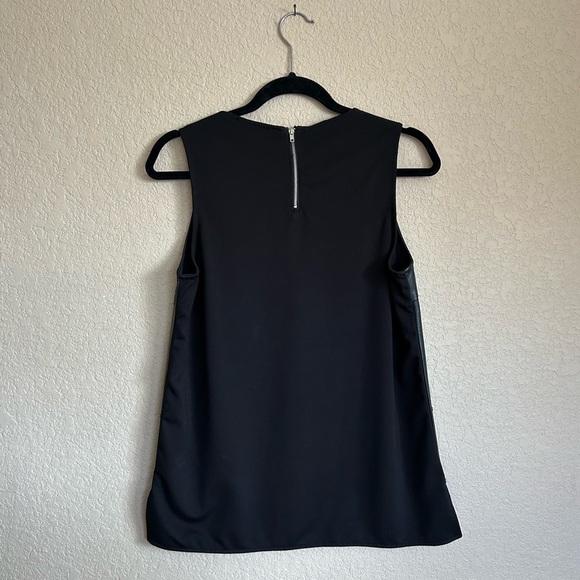 Faux Leather Silver Studded Tank Top, Size S - Picture 2 of 6